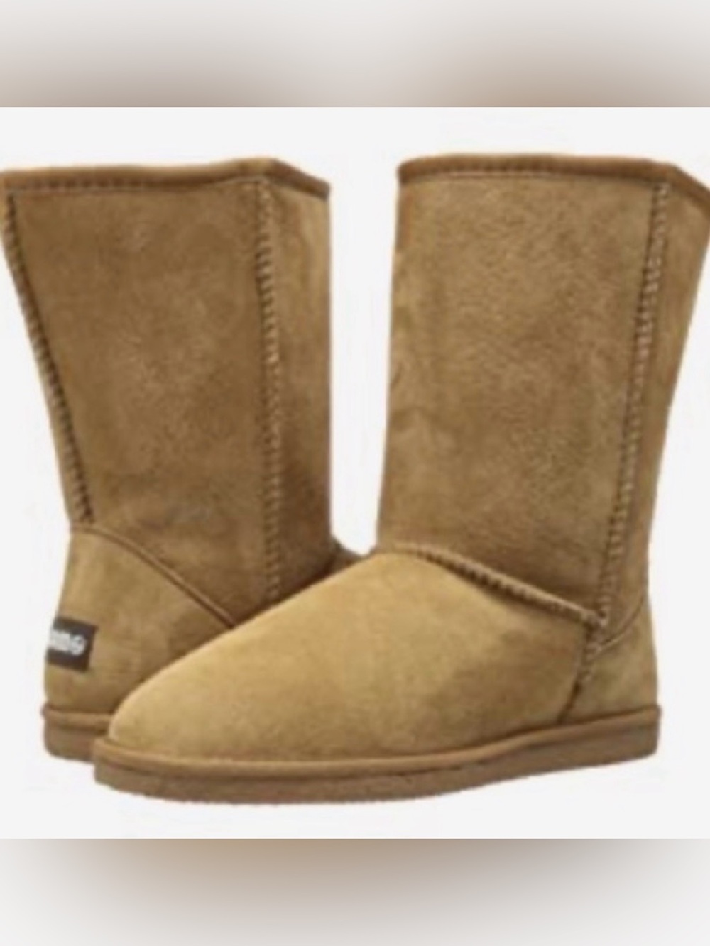 NWOB Lamo Suede 9” Chestnut Boots 7
